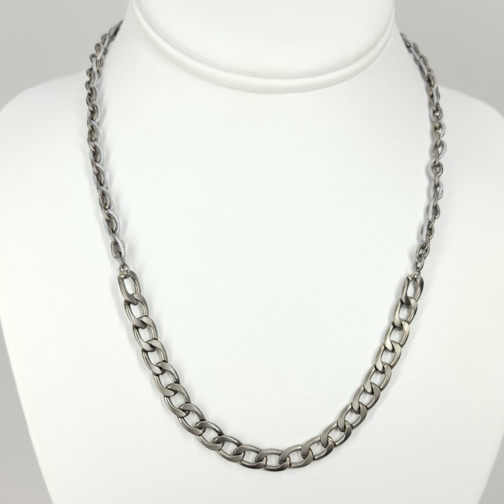 SALE !! Stainless Steel Curb Chain Necklace NWT
